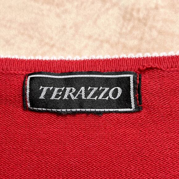 Vintage 90s Terazzo Embroidered Snowman Sleeveless Holiday Vest Knit Christmas - Picture 3 of 7